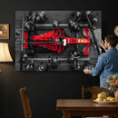 Ferrari Pit Stop Canvas Wall Art – Precision and Speed