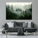 Misty Forest Wall Art – Tranquil Green Woodland Canvas by MyGreatCanvas | Canvas Wall Art Prints | Photo Prints & Wall Decor