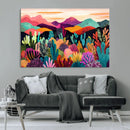 Abstract Kusama Print - Landscape Canvas Wall Art Print -