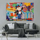 Pop Art Monopoly Man Canvas Wall Art Print - Bold and