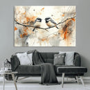 Abstract Watercolor Chickadee Bird Canvas Wall Art Print - by MyGreatCanvas | Canvas Wall Art Prints | Photo Prints & Wall Decor