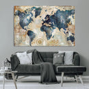 World Map Canvas Print – Framed Wall Art for Couples, by MyGreatCanvas | Canvas Wall Art Prints | Photo Prints & Wall Decor