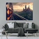 Harry Castle Wall Art Canvas Print, Wizard School Wall Art