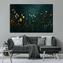 Framed Wildflower Field Wall Art, Framed Vintage Botanical