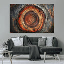 Wood Grain Canvas Wall Art - Framed Abstract Tree Ring