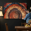 Abstract Tree Ring Art, Colorful Tree Ring Wall Decor, by MyGreatCanvas | Canvas Wall Art Prints | Photo Prints & Wall Decor
