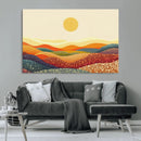 YAYOI KUSAMA Colorful Dot Art Landscape Canvas - Framed by MyGreatCanvas | Canvas Wall Art Prints | Photo Prints & Wall Decor