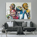 Shai Yossef Style Canvas Art - Joyful African Black Kids by MyGreatCanvas | Canvas Wall Art Prints | Photo Prints & Wall Decor