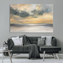 Modern Coastal Artwork with Vibrant Abstract Ocean Waves