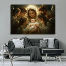 Mary Jesus Canvas Wall Art Print - Madonna and Child with