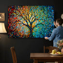 Yggdrasil Tree of Life Wall Art Print | Mosaic Style 3-Panel