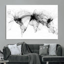 Abstract World Map Wall Art – Framed Geometric Line Canvas by MyGreatCanvas | Canvas Wall Art Prints | Photo Prints & Wall Decor