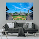 Wrigley Field Chicago Cubs Panoramic Art Multi-Piece Canvas