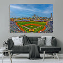 Wrigley Field Chicago Cubs Panoramic Canvas Print –
