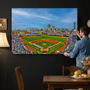 Wrigley Field Chicago Cubs Panoramic Canvas Print –