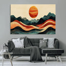 Mountain Triptych Wall Art Canvas Print – Western Nature