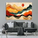 Mid Century Wall Art Print  - Abstract Woodland Print -