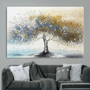 Golden and Silver Tree Wall Art – Framed Elegant Leaves by MyGreatCanvas | Canvas Wall Art Prints | Photo Prints & Wall Decor