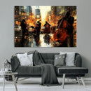Jazz Wall Art Canvas Print – Colorful Musical Instrument