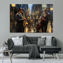 Jazz Canvas Wall Art Print – Abstract African American Music