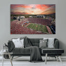 Indiana Memorial Stadium Wall Art Canvas Print, Framed