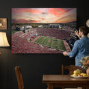 Indiana Memorial Stadium Wall Art Canvas Print, Framed