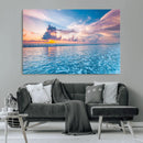 Ocean Sunset Canvas Wall Art Print – Tranquil Seascape
