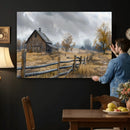 Rustic Autumn Farmhouse Wall Art Canvas Print – Serene