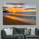 Tropical Beach Wall Art – Framed Sunset Ocean Canvas by MyGreatCanvas | Canvas Wall Art Prints | Photo Prints & Wall Decor