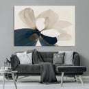 Minimal Flower Wall Art Canvas Print – Framed Beige Bloom by MyGreatCanvas | Canvas Wall Art Prints | Photo Prints & Wall Decor