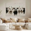 Longhorn Cattle Wall Art Canvas Print – Framed Bison Herd by MyGreatCanvas | Canvas Wall Art Prints | Photo Prints & Wall Decor