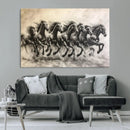 Running Horses Wall Art Canvas Print – Framed Monochrome by MyGreatCanvas | Canvas Wall Art Prints | Photo Prints & Wall Decor