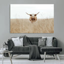 Texas Longhorn Wall Art Canvas Print – Framed Lone Cattle by MyGreatCanvas | Canvas Wall Art Prints | Photo Prints & Wall Decor