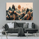 Wood Mountain Landscape Wall Art Canvas Print – Framed