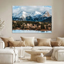Grand Teton Park Wall Art Canvas Print – Framed Alpine Lake