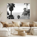 Palm Trees Wall Art Canvas Print – Framed Coastal Ocean