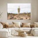 Saguaro Cactus Wall Art Canvas Print – Framed Desert