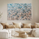 Clear Water Wall Art Canvas Print – Framed Sunlit Ocean