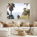 Coastal Palm Trees Wall Art Canvas Print – Framed Ocean