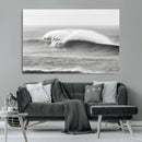 Monochrome Seascape Wall Art Canvas Print – Framed Surf Wave by MyGreatCanvas | Canvas Wall Art Prints | Photo Prints & Wall Decor