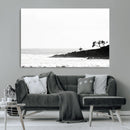 Surfer Cliffs Wall Art Canvas Print – Framed Black White by MyGreatCanvas | Canvas Wall Art Prints | Photo Prints & Wall Decor