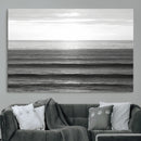 Monochrome Ocean Wall Art Canvas Print – Framed Moody Ocean by MyGreatCanvas | Canvas Wall Art Prints | Photo Prints & Wall Decor