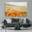 Golden Wildflowers Wall Art Canvas Print – Framed Hills by MyGreatCanvas | Canvas Wall Art Prints | Photo Prints & Wall Decor