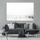 Monochrome Swimming Wall Art Canvas Print – Framed Ocean by MyGreatCanvas | Canvas Wall Art Prints | Photo Prints & Wall Decor
