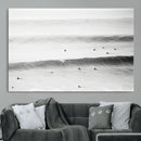 Black White Ocean Wall Art Canvas Print – Framed Coastal by MyGreatCanvas | Canvas Wall Art Prints | Photo Prints & Wall Decor