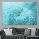 Fish Swarm Wall Art Canvas Print – Framed Marine Life Art by MyGreatCanvas | Canvas Wall Art Prints | Photo Prints & Wall Decor