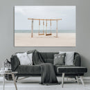Beach Swing Wall Art Canvas Print – Framed Quiet Beach Art by MyGreatCanvas | Canvas Wall Art Prints | Photo Prints & Wall Decor
