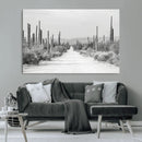 Winter Wall Art Canvas Print – Framed Cactus Path Art by MyGreatCanvas | Canvas Wall Art Prints | Photo Prints & Wall Decor