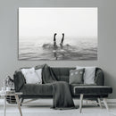 Black White Ocean Wall Art Canvas Print – Framed Monochrome by MyGreatCanvas | Canvas Wall Art Prints | Photo Prints & Wall Decor