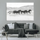 Wild Horses Running Wall Art Canvas Print, Framed Black by MyGreatCanvas | Canvas Wall Art Prints | Photo Prints & Wall Decor